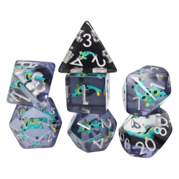 FBG RPG Dice Set Turquoise Koi