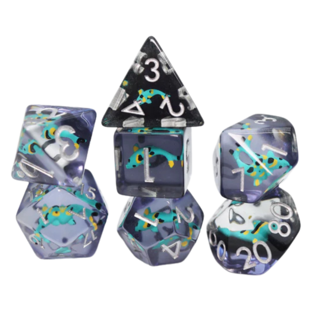 FBG RPG Dice Set Turquoise Koi