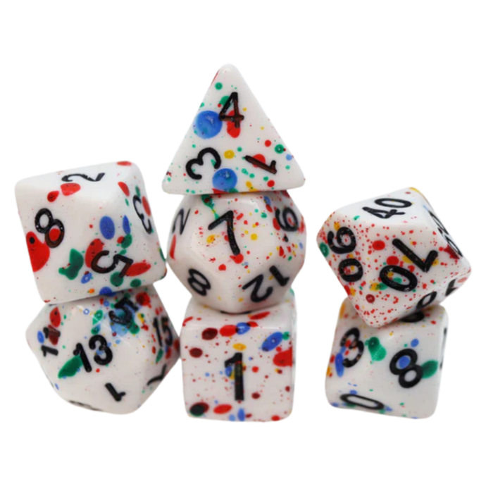 FBG RPG Dice Set Paint Splatter