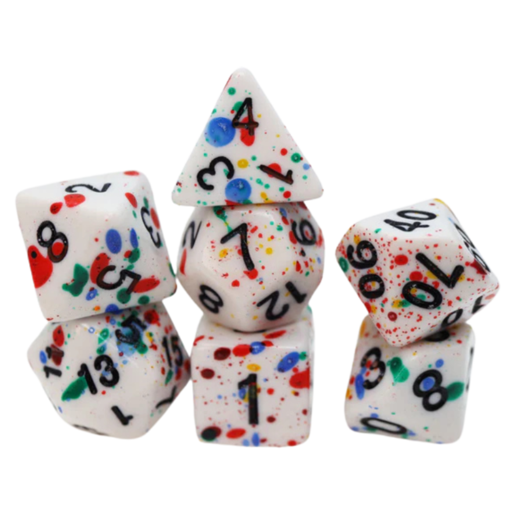 FBG RPG Dice Set Paint Splatter