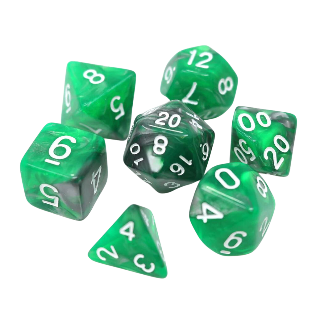 DHD RPG Dice Set Emerald Ore