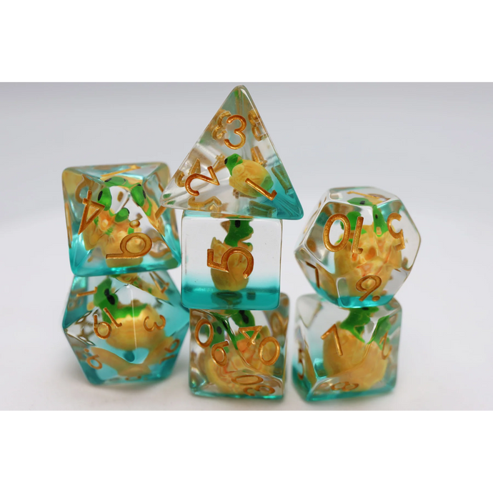 FBG RPG Dice Set Green Dragon Hatchling