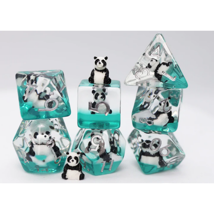 FBG RPG Dice Set Panda on Water