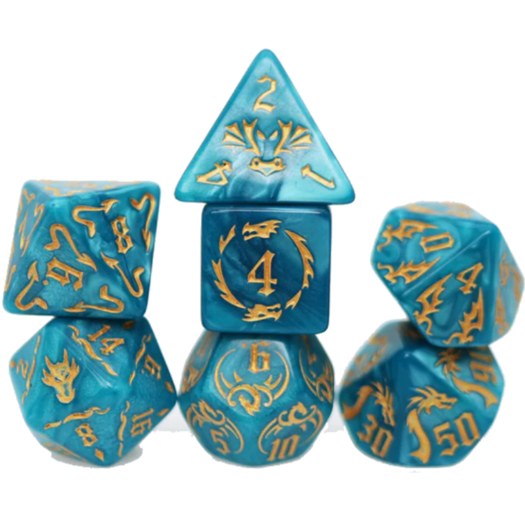 FBG RPG Dice Set Drake's Flight - Cobalt