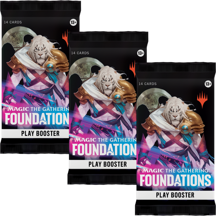 MTG Foundations Play Booster Pack x3