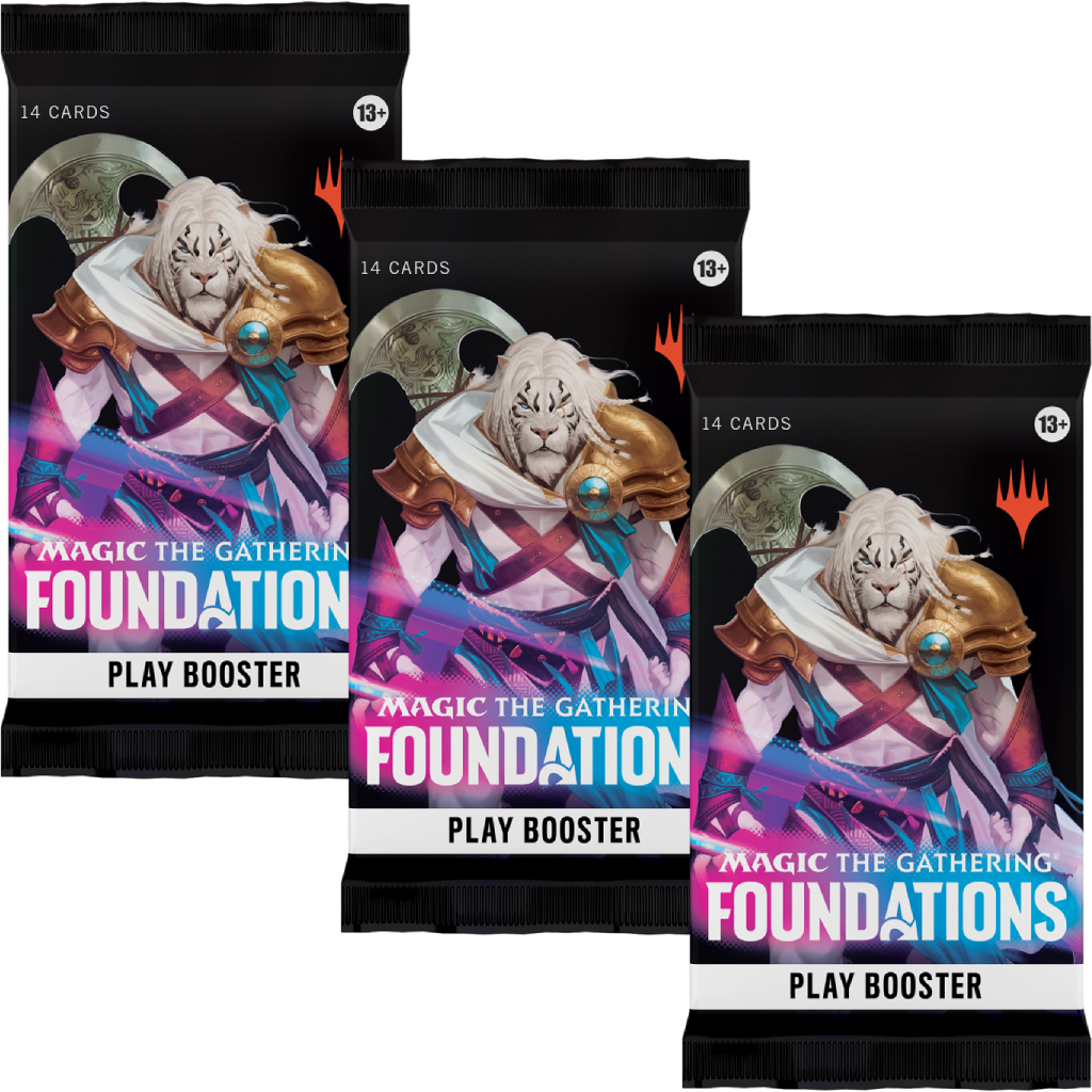 MTG Foundations Play Booster Pack x3