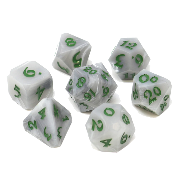 DHD RPG Dice Set Avalore Talisman Mist with Sage