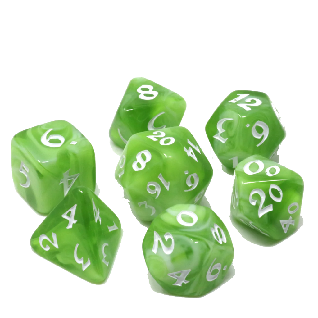 DHD RPG Dice Set Elessia Verdant Vista