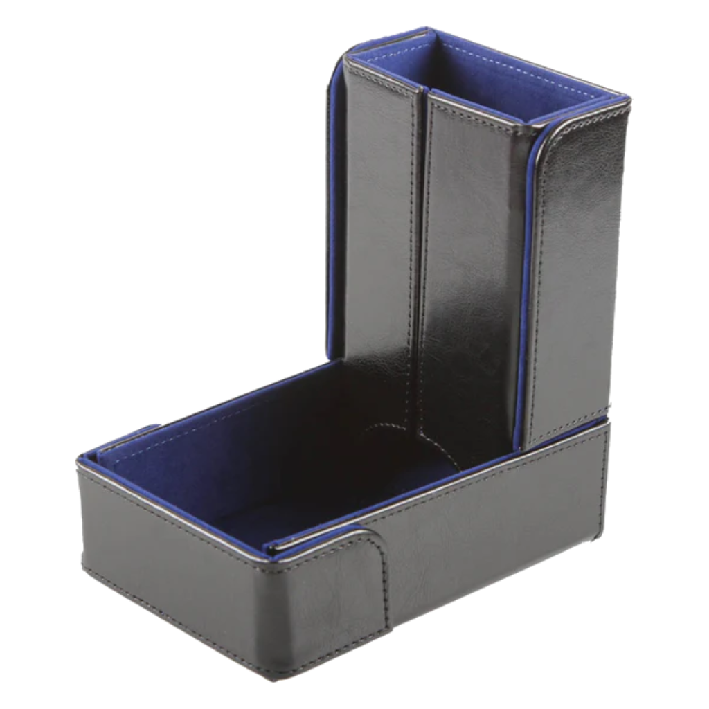 The Keep: Compact Magnetic Dice Tower and Dice Tray - Blue