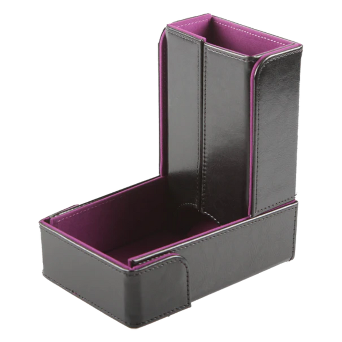 The Keep: Compact Magnetic Dice Tower and Dice Tray - Purple