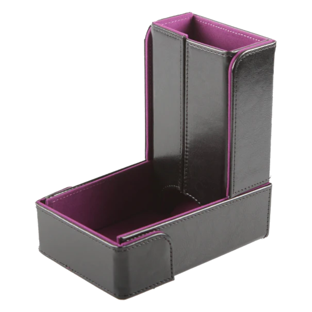 The Keep: Compact Magnetic Dice Tower and Dice Tray - Purple