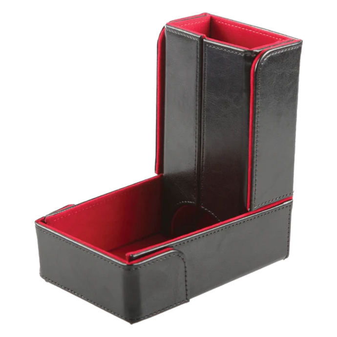 The Keep: Compact Magnetic Dice Tower and Dice Tray - Red