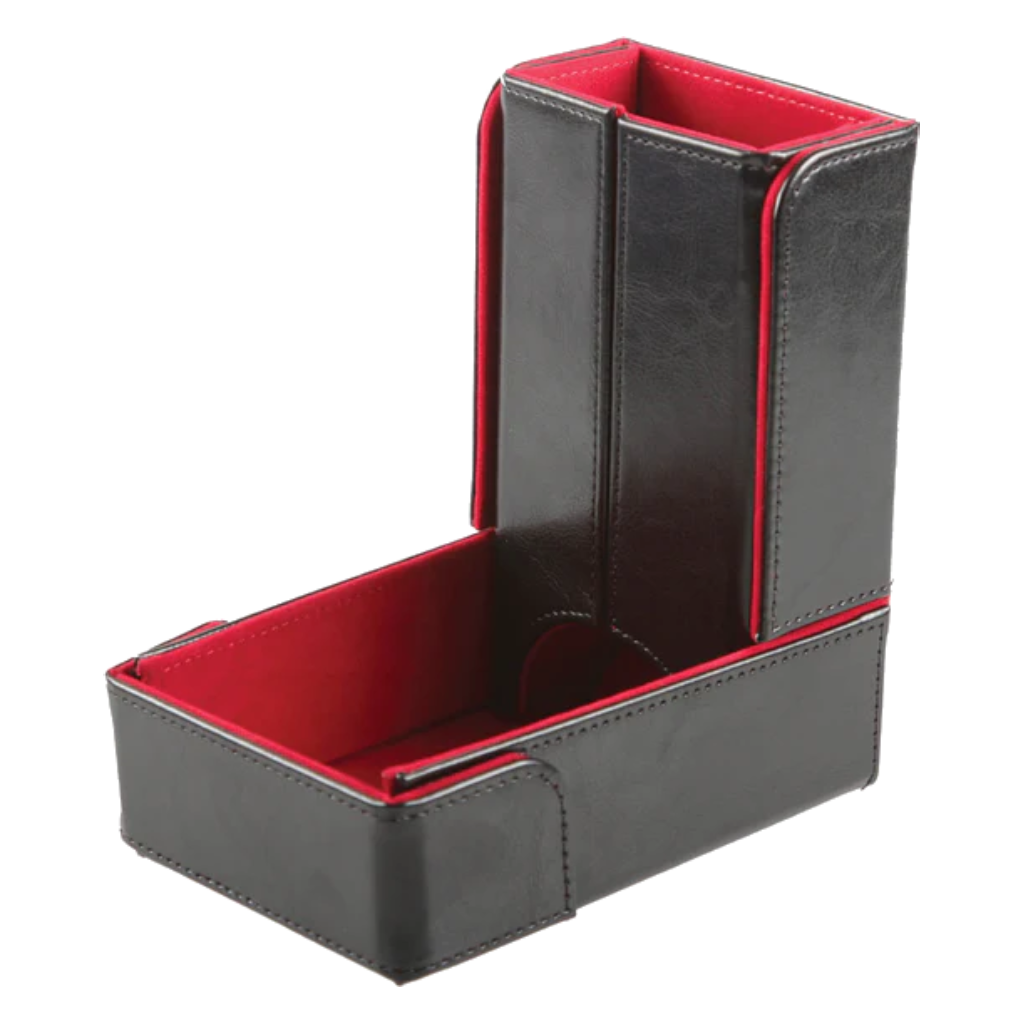 The Keep: Compact Magnetic Dice Tower and Dice Tray - Red