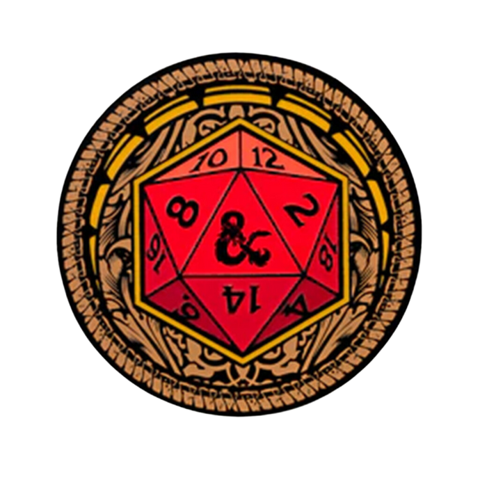 Pin: D&D Ornate D20 Augmented Reality Pin