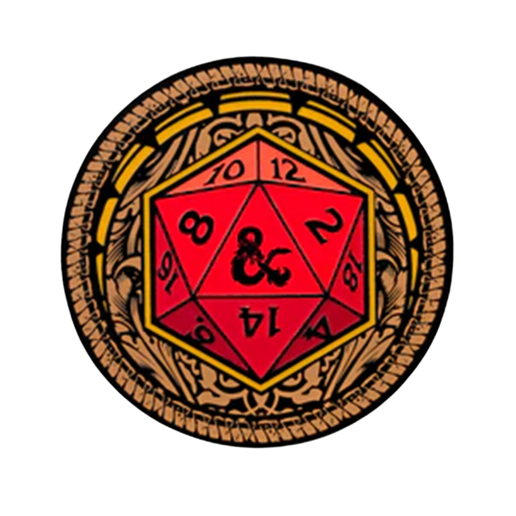 Pin: D&D Ornate D20 Augmented Reality Pin