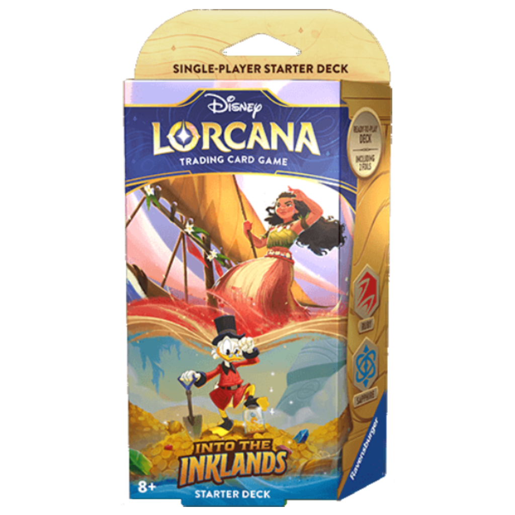 Disney Lorcana TCG Into the Inklands Starter Deck - Ruby/Sapphire