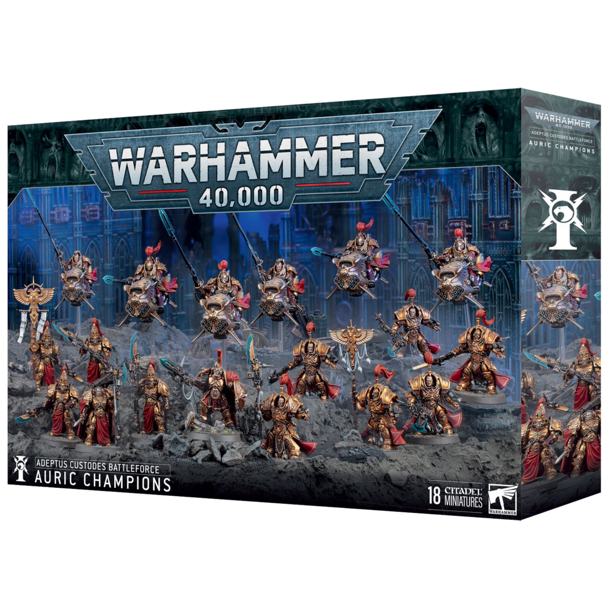 Warhammer 40K Adeptus Custodes Battleforce: Auric Champions – Halcyon Games