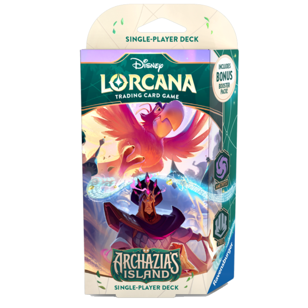 Disney Lorcana TCG Archazia's Island Starter Deck - Amethyst & Steel