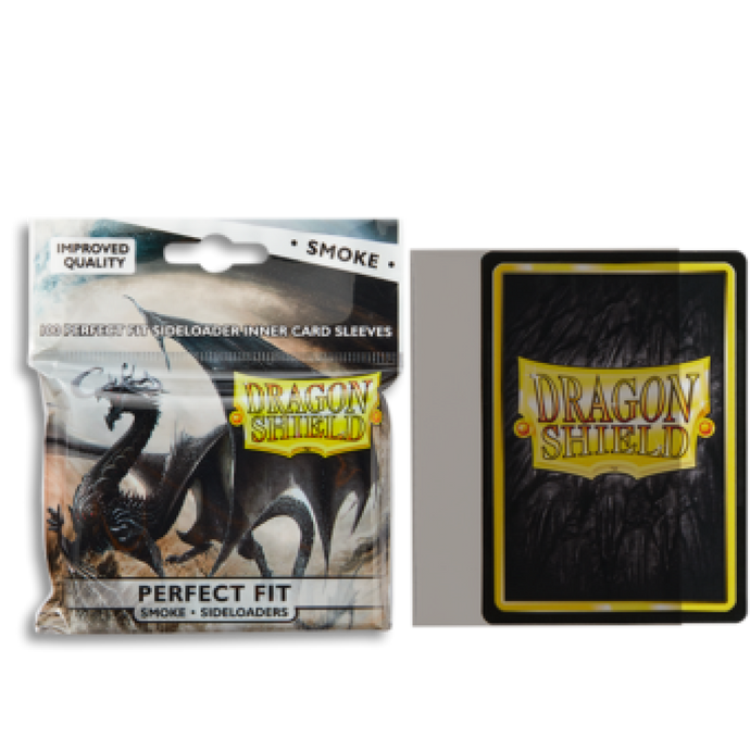 Dragon Shield 100 Pack Perfect Fit Sideloaders Smoke