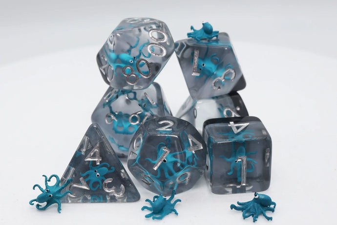 FBG RPG Dice Set Teal Octopus