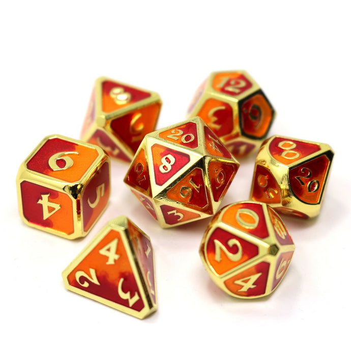 DHD Metal RPG Dice Set Spellbinder Phoenix