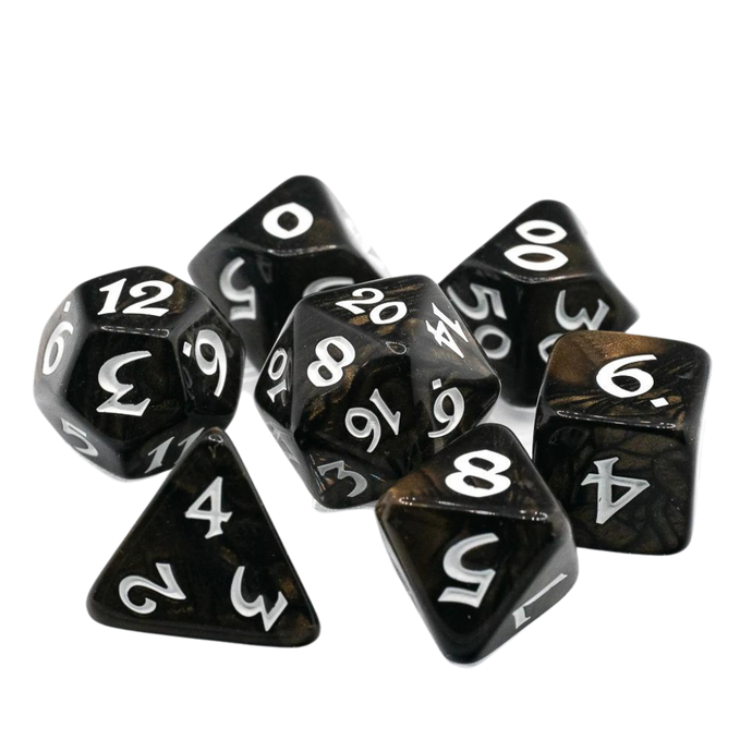 DHD RPG Dice Set Elessia Wilderun with White