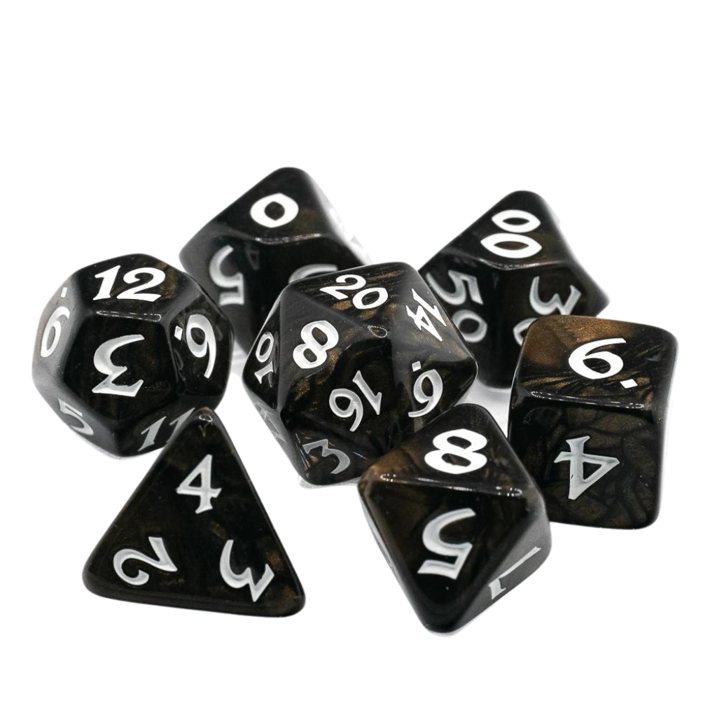 DHD RPG Dice Set Elessia Wilderun with White