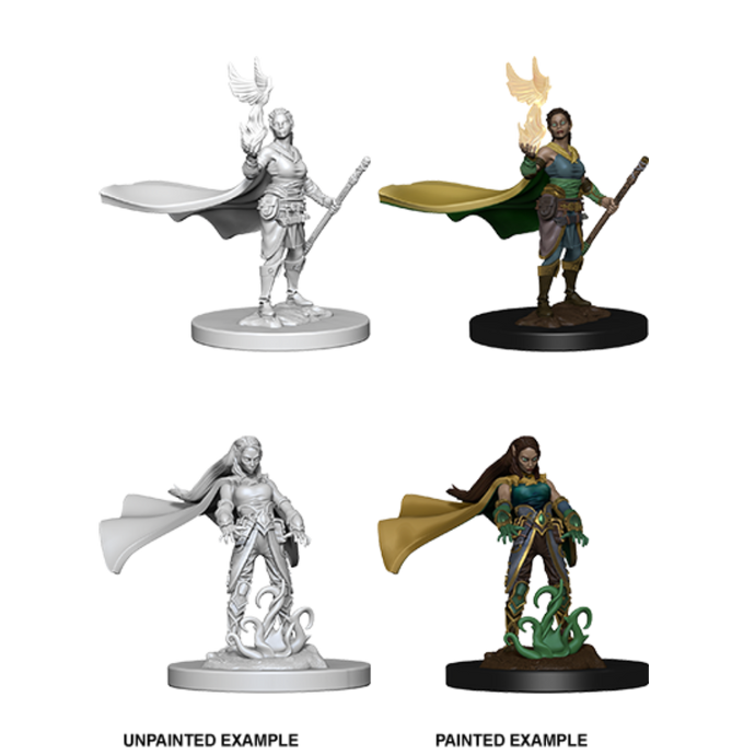 DND Nolzur's Marvelous Miniatures Unpainted W04 Elf Druid Female